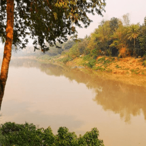 Fluss Mekong in Luang Prabang, Laos.