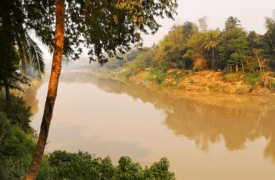 Fluss Mekong in Luang Prabang, Laos.